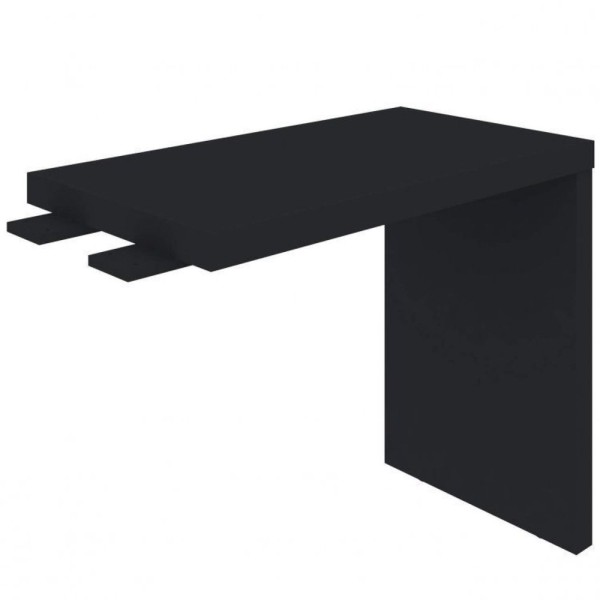 Encontraproduto.com.br - Escritório 1 Mesa Ld Mesa Apoio Charuto Preto