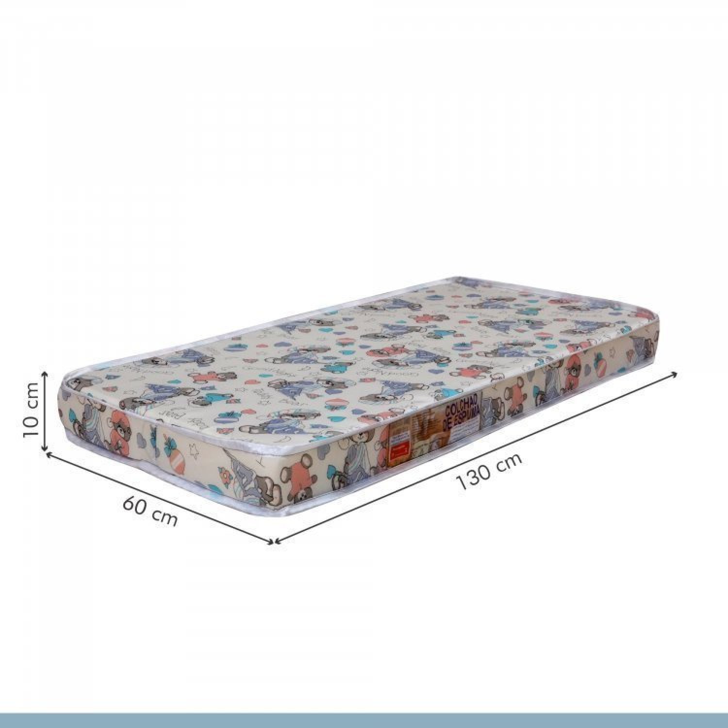 Encontraproduto.com.br - Quarto de Bebê Completo 100% MDF 1 Berço Mini Cama com Colchão Life 1 Cômoda Soft Life Branco/Ypê