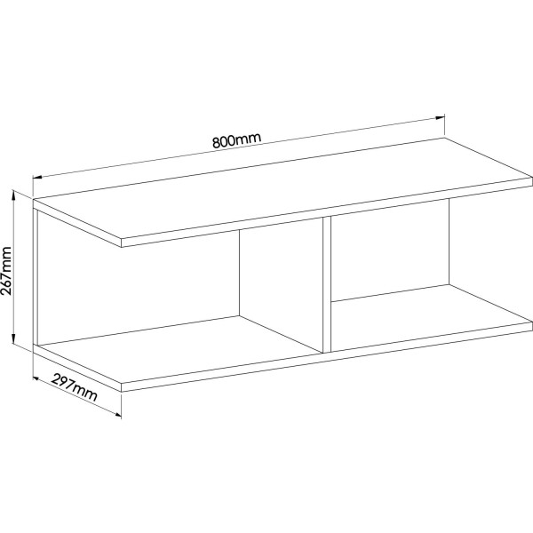 Encontraproduto.com.br - Nicho para Quarto MDF Requinte+ Branco Line