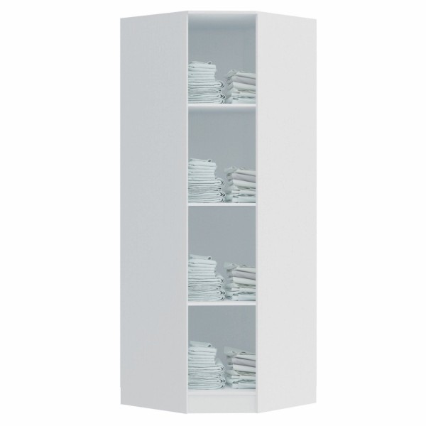 Encontraproduto.com.br - Guarda Roupa Modulado Canto Oblíquo 1 Porta Requinte+ Móveis Castro Branco Line