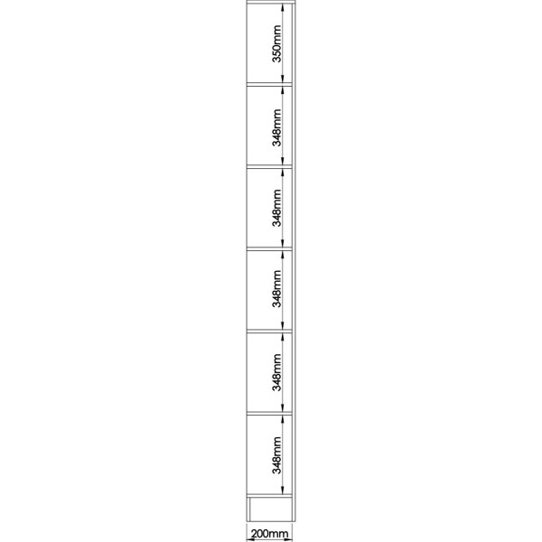 Encontraproduto.com.br - Módulo Cantoneira 6 Prateleiras Requinte+ Móveis Castro Branco Line