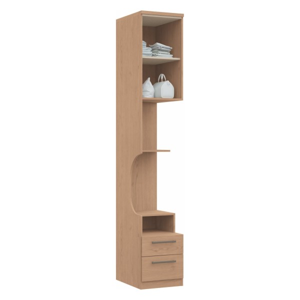 Encontraproduto.com.br - Módulo Mesa de Cabeceira 1 Porta 2 Gavetas Elegance Móveis Castro Angelin/Angelin