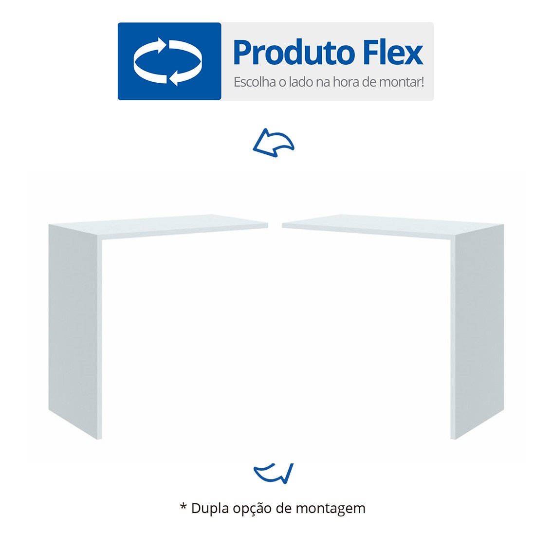 Encontraproduto.com.br - Mesa Complementar Office Requinte+ Branco Line