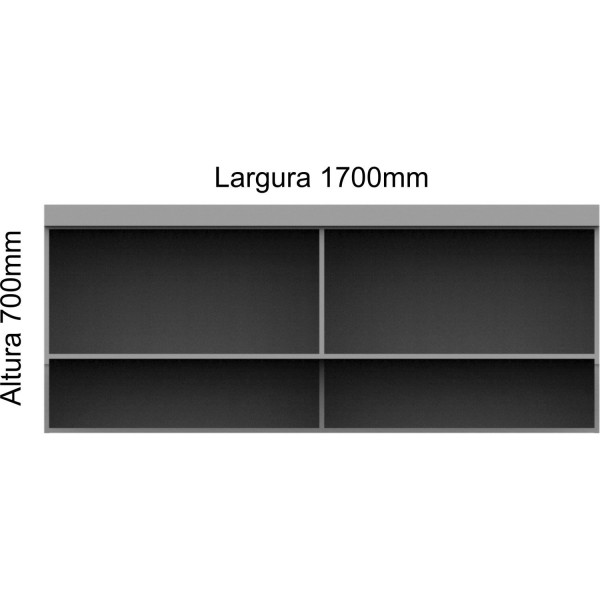 Encontraproduto.com.br - Armário Aéreo Ponte Modulado 2 Portas Infinity Móveis Castro Macadâmia/Blush Line