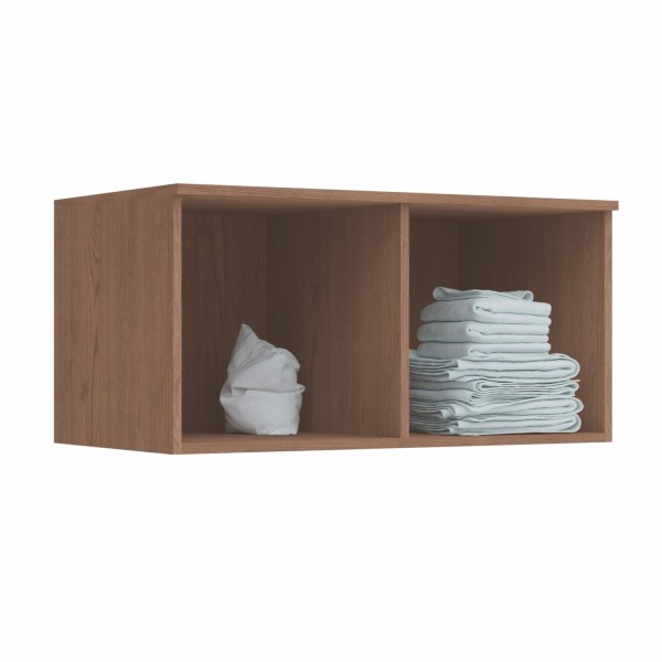 Encontraproduto.com.br - Módulo Aéreo 1 Porta Basculante Requinte+ Móveis Castro Macadâmia/Branco Line