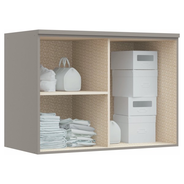 Encontraproduto.com.br - Modulo Aéreo 2 Portas elegance Móveis Castro Níquel