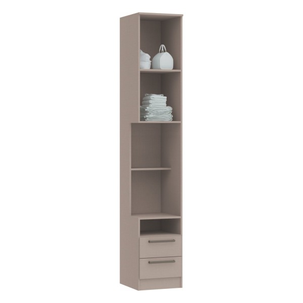 Encontraproduto.com.br - Mesa de Cabeceira Modulada Reto 1 Porta 2 Gavetas Requinte+ Móveis Castro Duna Line