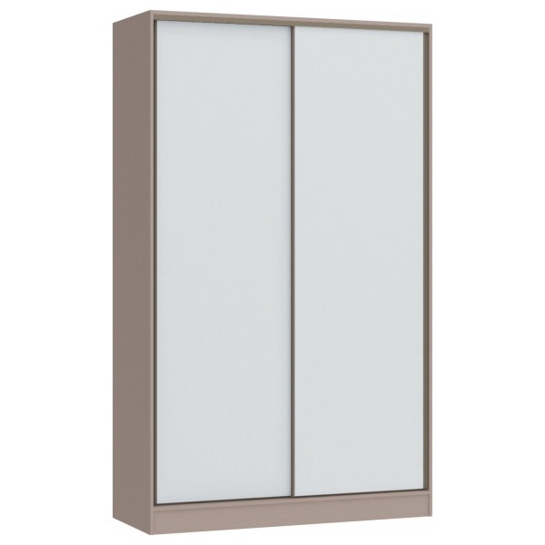 Encontraproduto.com.br - Guarda Roupa Modulado 2 Portas de Correr 2 Gavetas Requinte Duna Line/Branco Line/Branco Line