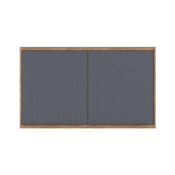 Encontraproduto.com.br - Cozinha Compacta 3 Peças 6 Portas 3 Gavetas Com Divisor De Talheres 2 Nichos Para Forno Viena Edez Louro Freijó/cinza