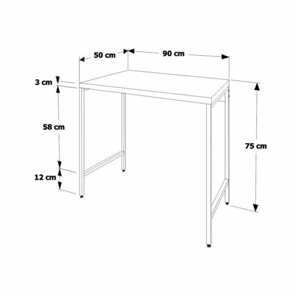 Encontraproduto.com.br - Conjunto 10 Escrivaninhas Industrial 90cm Active Yescasa Nogal