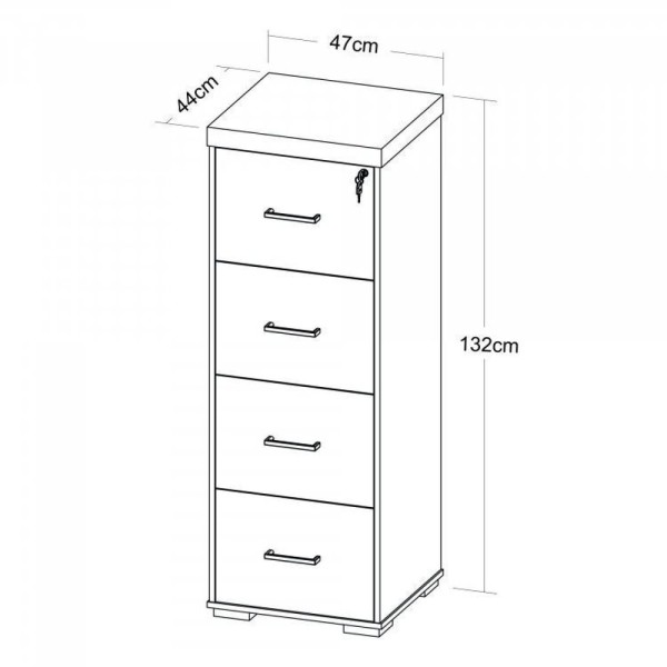 Encontraproduto.com.br - Escritório Completo 1 Mesa 160cm Com Mesa De Apoio 1 Gaveteiro Alto Artany Charuto/preto