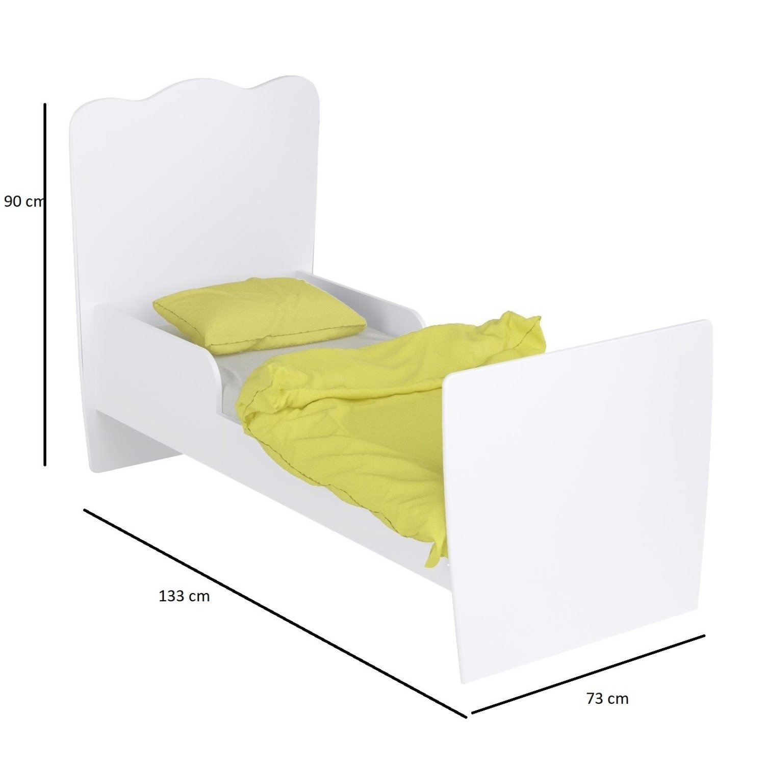 Encontraproduto.com.br - Quarto de Bebê Completo com 1 Berço Cama 1 Roupeiro 1 Cômoda Sol Móveis Percasa Fresno/Branco
