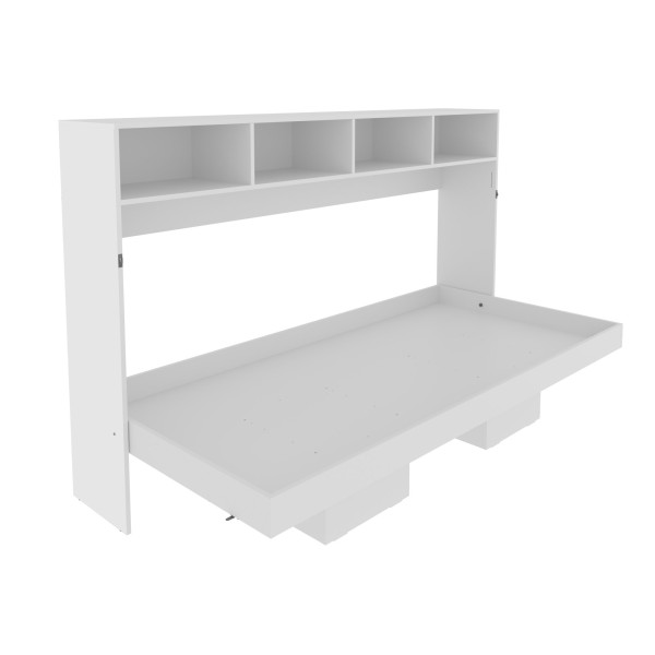 Encontraproduto.com.br - Cama Articulada Horizontal de Solteiro com 6 Nichos CM8020 Branco
