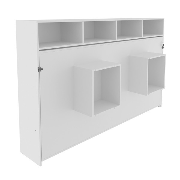 Encontraproduto.com.br - Cama Articulada Horizontal de Solteiro com 6 Nichos CM8020 Branco