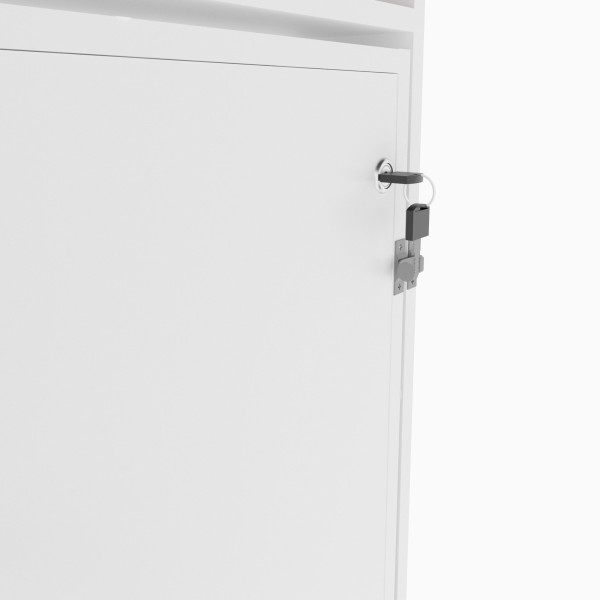 Encontraproduto.com.br - Cama Articulada Horizontal de Solteiro com 6 Nichos CM8020 Branco