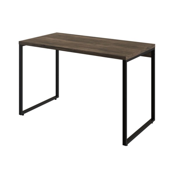 Encontraproduto.com.br - Kit Com 10 Escrivaninhas Kuadra 120Cm Estilo Industrial Compace Carvalho Dark/Preto