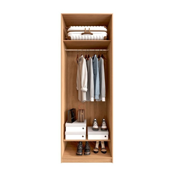 Encontraproduto.com.br - Guarda-Roupa Modulado Joy Com Cabideiro Cabecasa Madeiramadeira Salmão/Avena