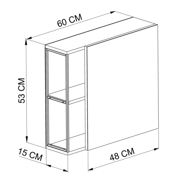 Encontraproduto.com.br - Gabinete Suspenso Para Banheiro 80Cm Com Espelheira E Cuba Placa E Ponto Preto/Grafite