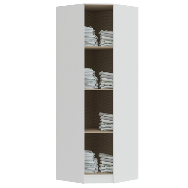 Encontraproduto.com.br - Canto Obliquo 1 Porta Wood Branco Line