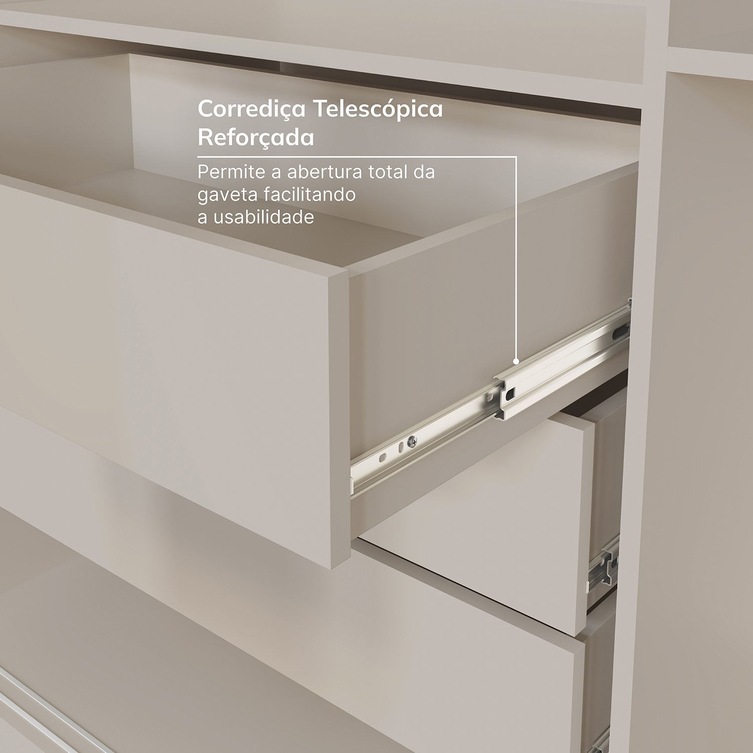 Encontraproduto.com.br - Guarda-Roupa Solteiro 2 Portas 1 Porta com Espelho Samambaia CabeCasa MadeiraMadeira Off White