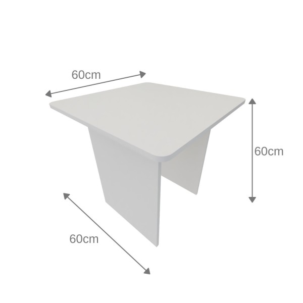 Encontraproduto.com.br - Conjunto Infantil com 1 Mesa e 2 Banquetas Branco