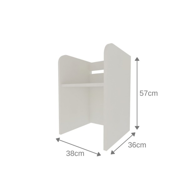 Encontraproduto.com.br - Conjunto Infantil com 1 Mesa e 2 Banquetas Branco