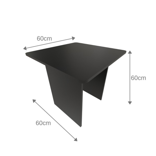 Encontraproduto.com.br - Conjunto Infantil com 1 Mesa e 2 Banquetas Preto