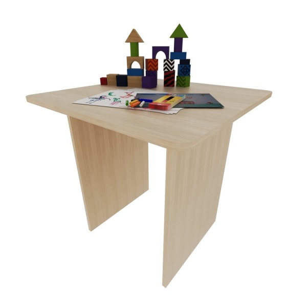 Encontraproduto.com.br - Conjunto Infantil com 1 Mesa e 2 Banquetas Geneve