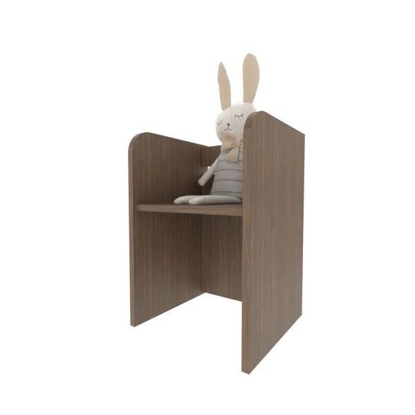 Encontraproduto.com.br - Conjunto Infantil com 1 Mesa e 2 Banquetas Ameixa Negra