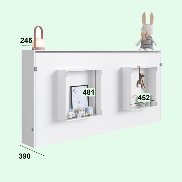 Encontraproduto.com.br - Cama Infantil/Juvenil Articulável Horizontal Solteiro Duda Branco