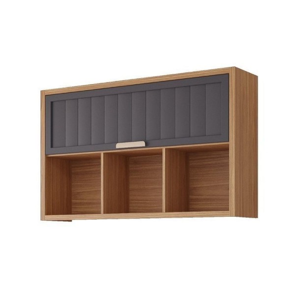 Encontraproduto.com.br - Cozinha Modulada Compacta 4 Peças 1 Nicho Para Forno Ou Micro-ondas Helen Yescasa Freijó-titanium