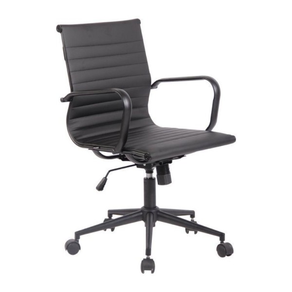 Encontraproduto.com.br - Conjunto 6 Cadeiras De Escritório Diretor Sevilha Com Base Office Aço Preto Preto