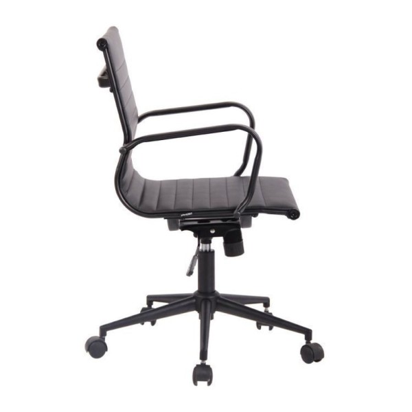 Encontraproduto.com.br - Conjunto 6 Cadeiras De Escritório Diretor Sevilha Com Base Office Aço Preto Preto