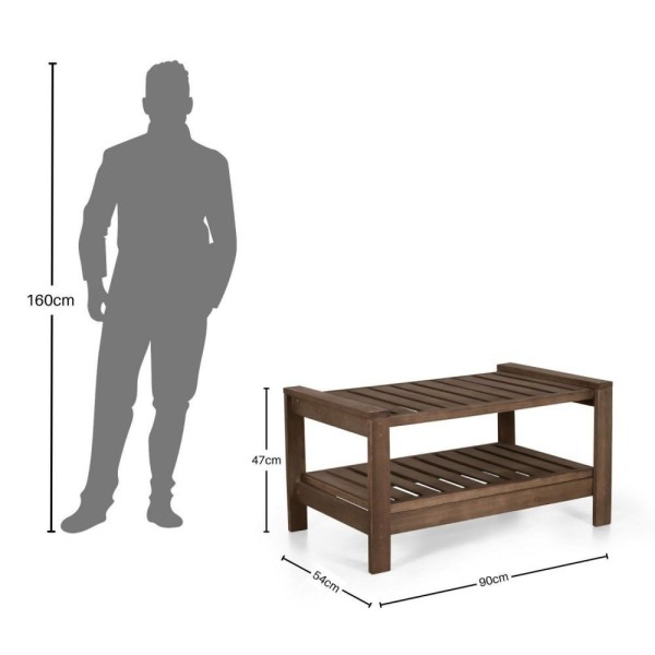 Encontraproduto.com.br - Conjunto Bancos 2 E 3 Lugares Com Almofadas E Mesa Apoio Orquídea Nogueira