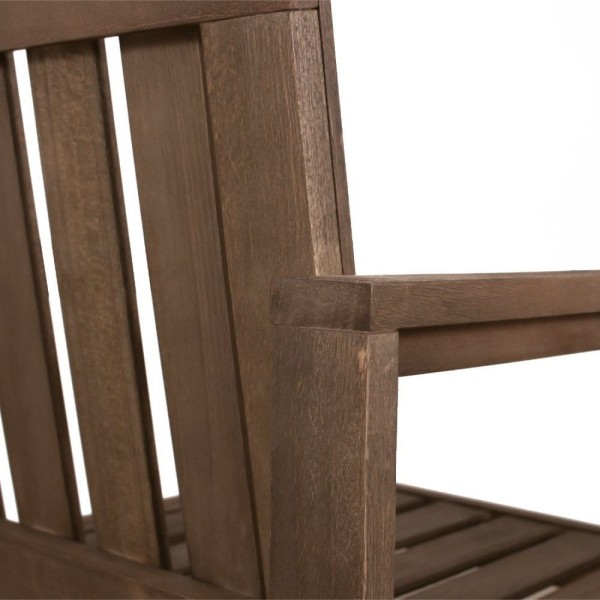 Encontraproduto.com.br - Conjunto Bancos 2 E 3 Lugares Com Almofadas E Mesa Apoio Orquídea Nogueira