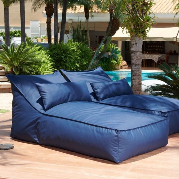 Encontraproduto.com.br - Chaise Em Outdoor Taipe Azul Marinho