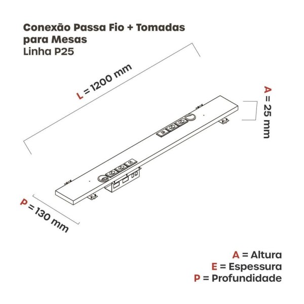 Encontraproduto.com.br - Conexão Passa Fio/tomada M1200p25 Grafito