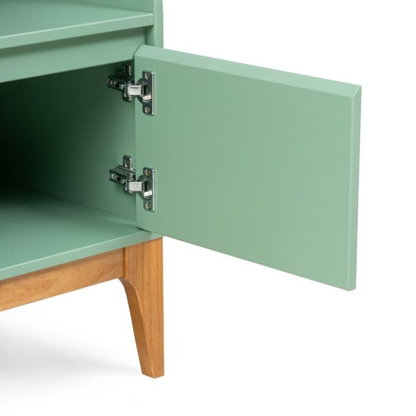 Encontraproduto.com.br - Estante 2 Portas Sálvia 80cm Bento Yescasa Sálvia/amêndoa