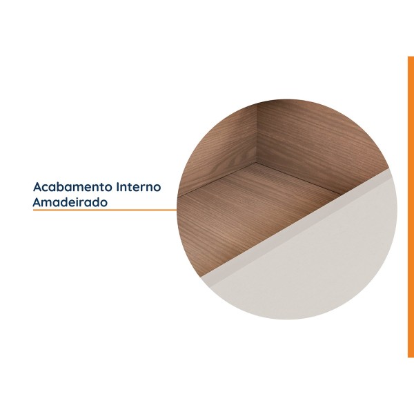 Encontraproduto.com.br - Mesa de Cabeceira 2 Gavetas Joy CabeCasa MadeiraMadeira Cinza
