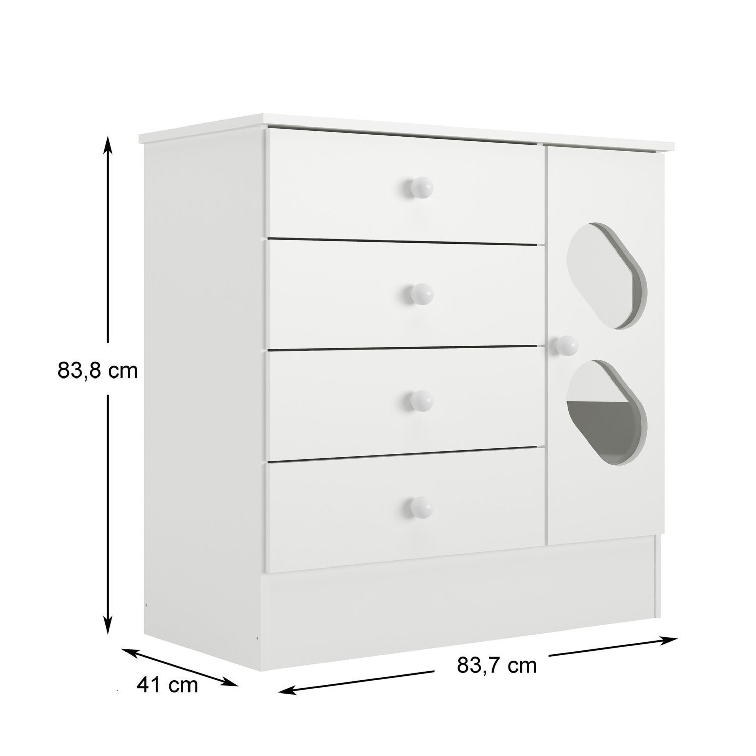 Encontraproduto.com.br - Quarto Infantil Com Guarda Roupa E Cômoda Stella