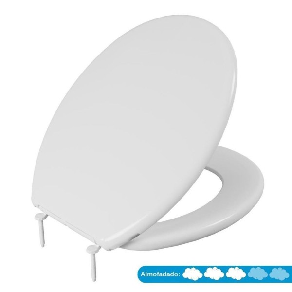 Encontraproduto.com.br - Assento Sanitário Almofadado Slim Astra Branco