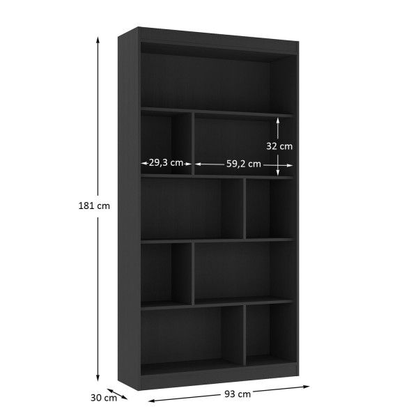 Encontraproduto.com.br - Nicho Infantil Organizador 4 Prateleiras Olivia Espresso Móveis Onix/Onix
