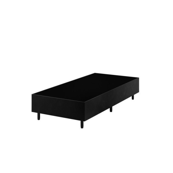 Encontraproduto.com.br - Conjunto Cama Box Solteiro Benim Com Molas Ensacadas 88cmx188cmx63cm Preto