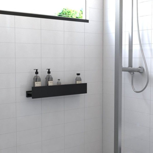 Porta Shampoo Linear 60cm Preto