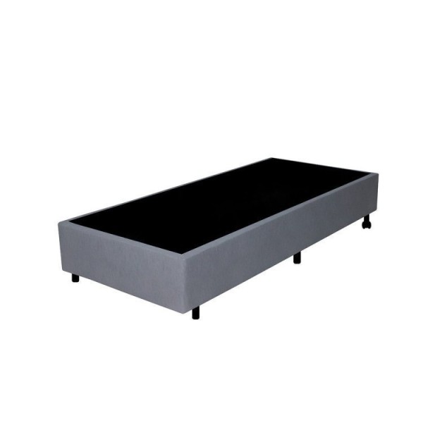 Encontraproduto.com.br - Cama Box Solteiro King Reforçado 96x203x38cm e Colchão Gransleep Molas Verticoil Cinza