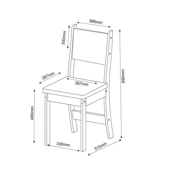 Encontraproduto.com.br - Conjunto De Jantar Mesa Quadrada Comander Com 8 Cadeiras Sol Mel/marfim