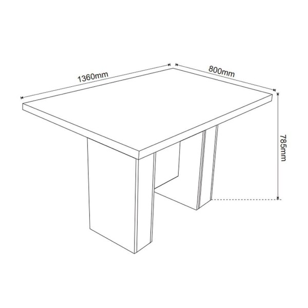 Encontraproduto.com.br - Conjunto De Jantar Mesa Retangular Piemonte Com 6 Cadeiras Sol Mel/marfim