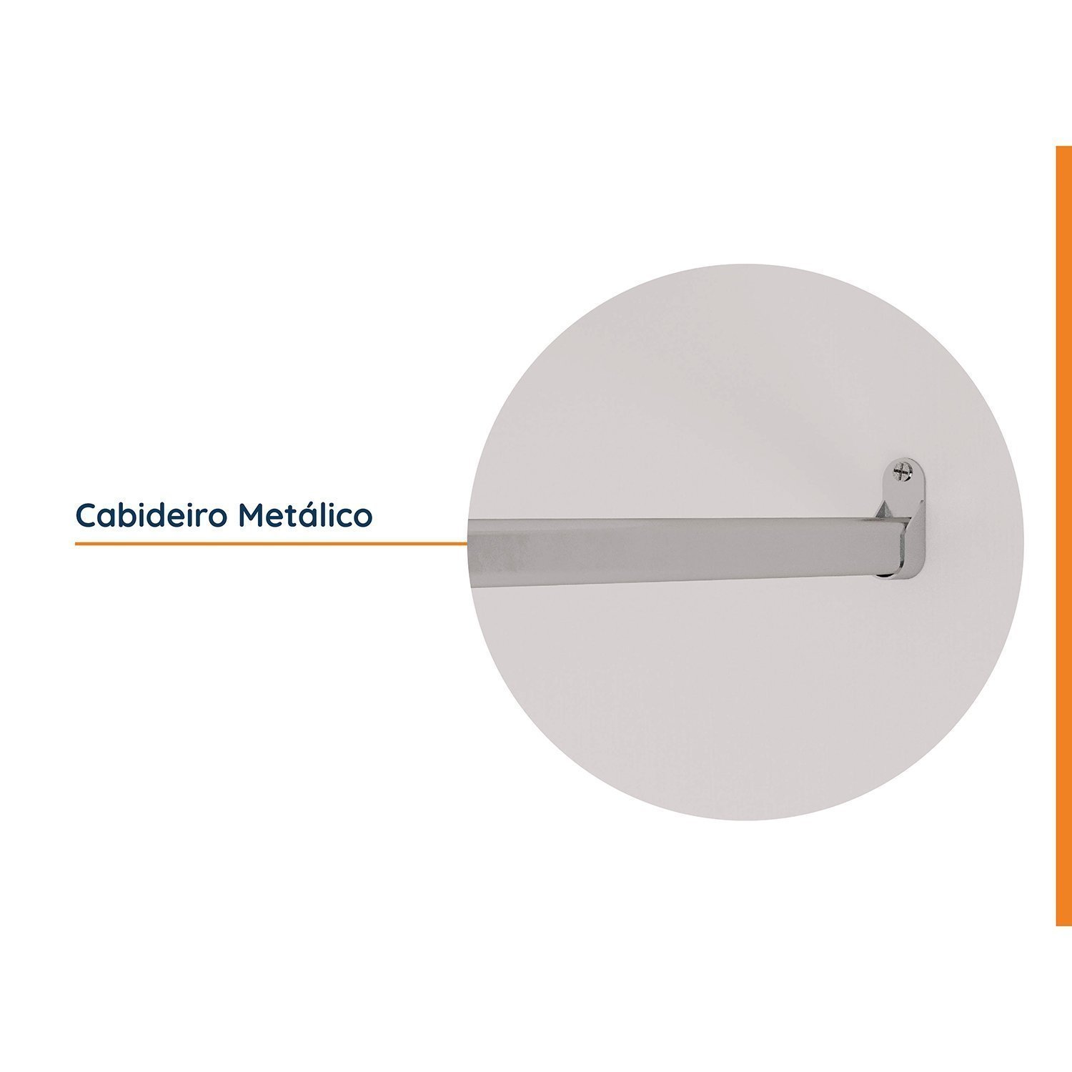 Encontraproduto.com.br - Guarda Roupa Modulado De Solteiro Com Mesa De Cabeceira Direita 7 Portas 3 Peças Hera Madei Branco