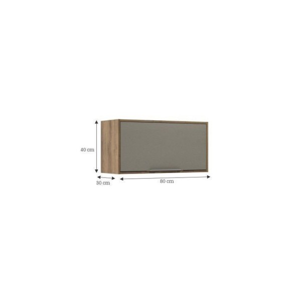 Encontraproduto.com.br - Cozinha Modulada 10 Peças 20 Portas 6 Gavetas Lavinia Amêndoa-niágara