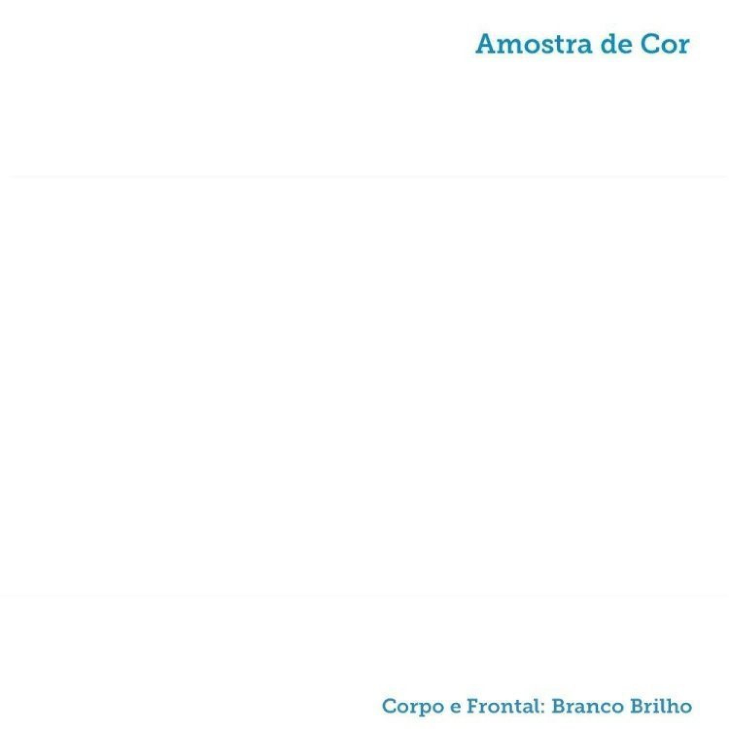 Encontraproduto.com.br - Quarto de Bebê Completo Guarda Roupas 4 Portas Janeladas Cômoda com 4 Gavetas e Berço 100% Mdf Lana Branco Brilho